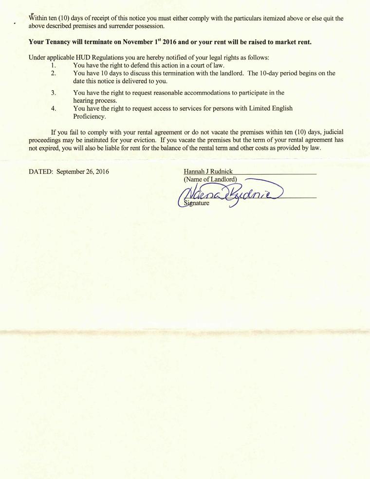 10 Day Notice About Annual Review Page 2