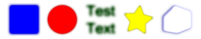 Inkscape Fancy Blur Filter Various