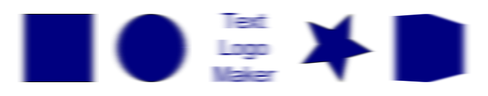 Inkscape Motion Blur, Horizontal Filter Dark Blue