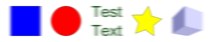 Inkscape Motion Blur, Horizontal Filter Various