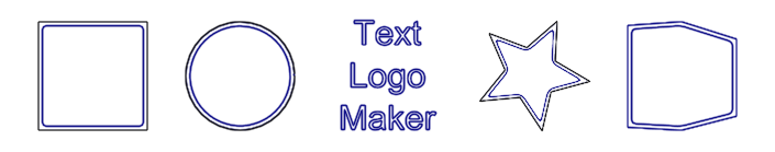Inkscape Outline, Double Filter Dark Blue