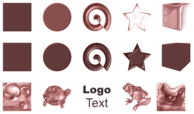 Inkscape Bumps Filter Plaster Color