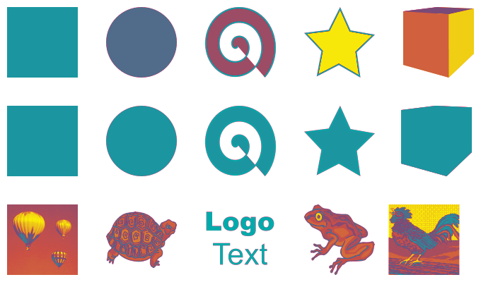 Inkscape Color Filter Trichrome