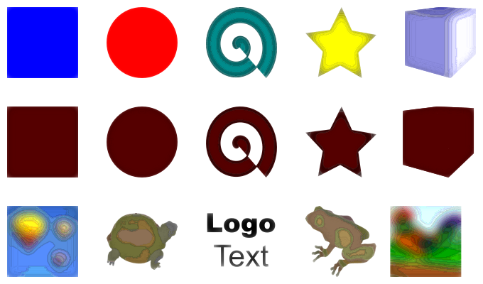 Inkscape Image Paint and Draw Filter Light Contour