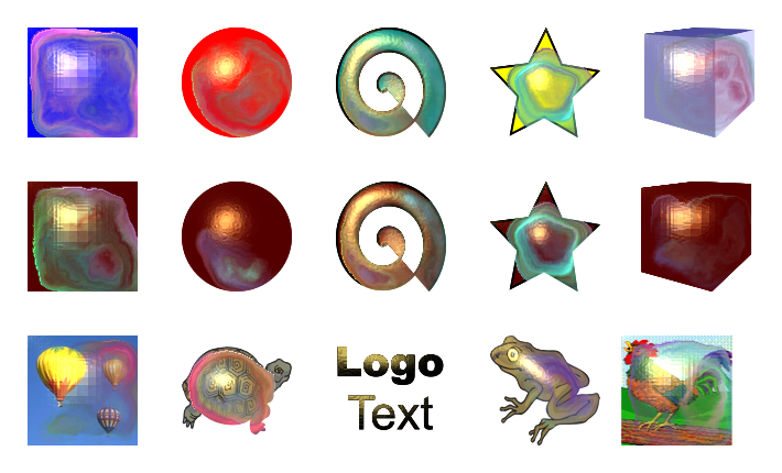 Inkscape Materials Filter 3D Mother of Pearl