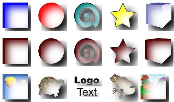 Inkscape Shadows and Glows Filter In and Out