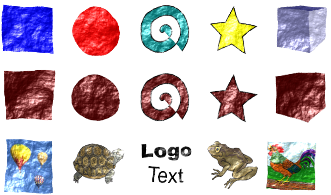 Inkscape Textures Filter Rough and Glossy