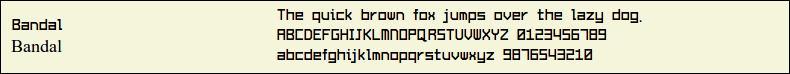 Picture Preview of The Font Bandal 