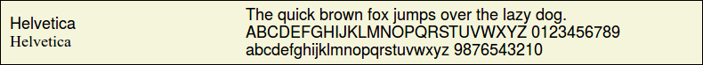 Picture Preview of The Font Helvetica 