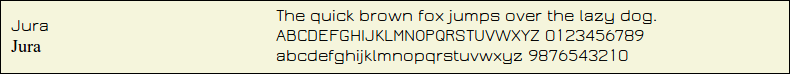 Picture Preview of The Font Jura 