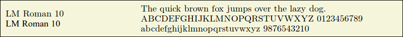 Picture Preview of The Font LM Roman 10 