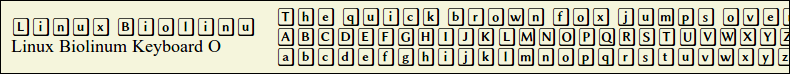 Picture Preview of The Font Linux Biolinum Keyboard O 