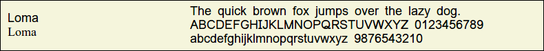 Picture Preview of The Font Loma 