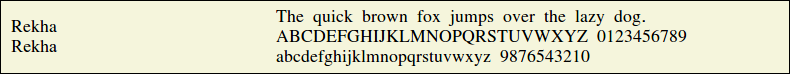 Picture Preview of The Font Rekha 