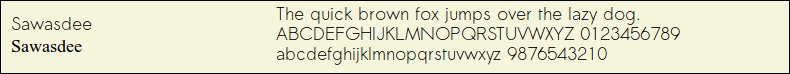 Picture Preview of The Font Sawasdee 