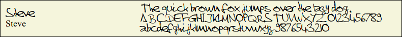 Picture Preview of The Font Steve 