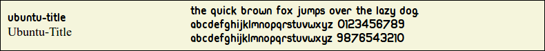 Picture Preview of The Font Ubuntu-Title 