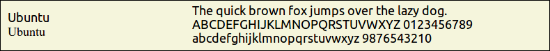 Picture Preview of The Font Ubuntu 
