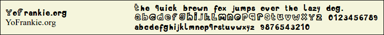 Picture Preview of The Font YoFrankie.org 