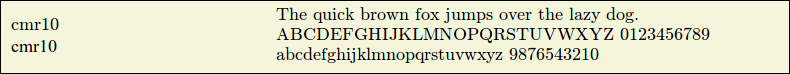 Picture Preview of The Font cmr10 