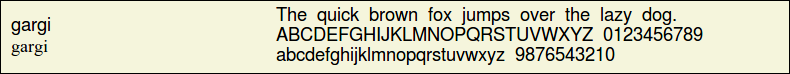 Picture Preview of The Font gargi 