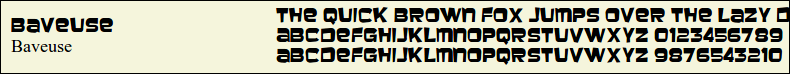 Picture Preview of The Font - Baveuse 