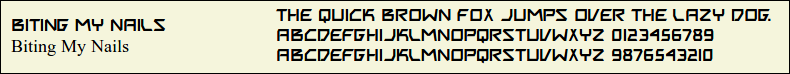 Picture Preview of The Font - Biting My Nails 