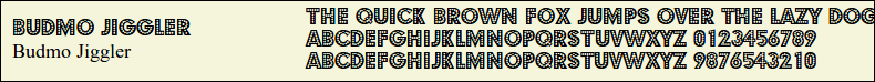 Picture Preview of The Font - Budmo Jiggler 