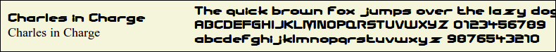 Picture Preview of The Font - Charles in Charge 