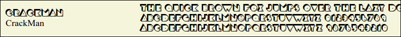 Picture Preview of The Font - CrackMan 