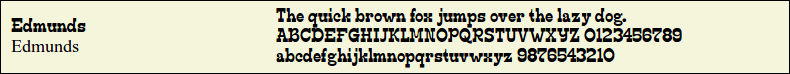 Picture Preview of The Font - Edmunds 