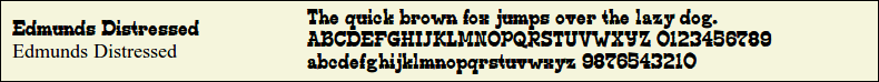 Picture Preview of The Font - Edmunds Distressed 