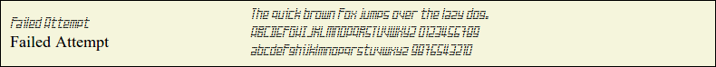 Picture Preview of The Font - Failed Attempt 