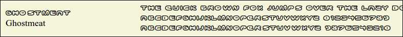 Picture Preview of The Font - Ghostmeat 