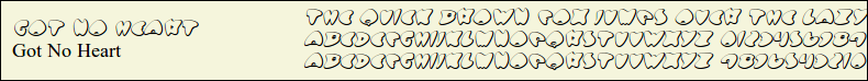 Picture Preview of The Font - Got No Heart 