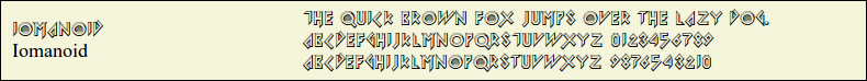 Picture Preview of The Font - Iomanoid 