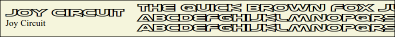 Picture Preview of The Font - Joy Circuit 