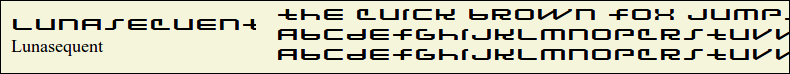 Picture Preview of The Font - Lunasequent 