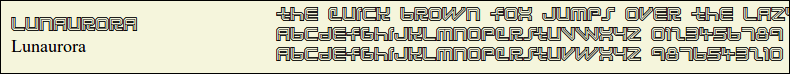 Picture Preview of The Font - Lunaurora 