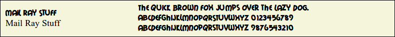 Picture Preview of The Font - Mail Ray Stuff 