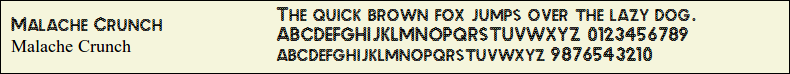 Picture Preview of The Font - Malache Crunch 