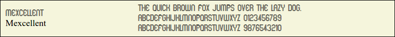 Picture Preview of The Font - Mexcellent 