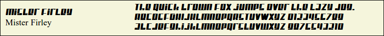 Picture Preview of The Font - Mister Firley 