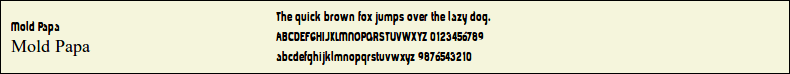 Picture Preview of The Font - Mold Papa 