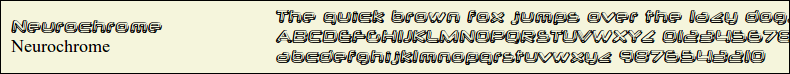 Picture Preview of The Font - Neurochrome 