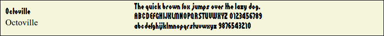 Picture Preview of The Font - Octoville 
