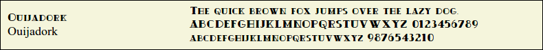 Picture Preview of The Font - Ouijadork 