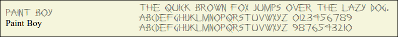 Picture Preview of The Font - Paint Boy 