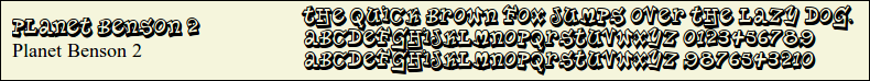Picture Preview of The Font - Planet Benson 2 