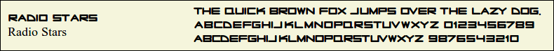 Picture Preview of The Font - Radio Stars 